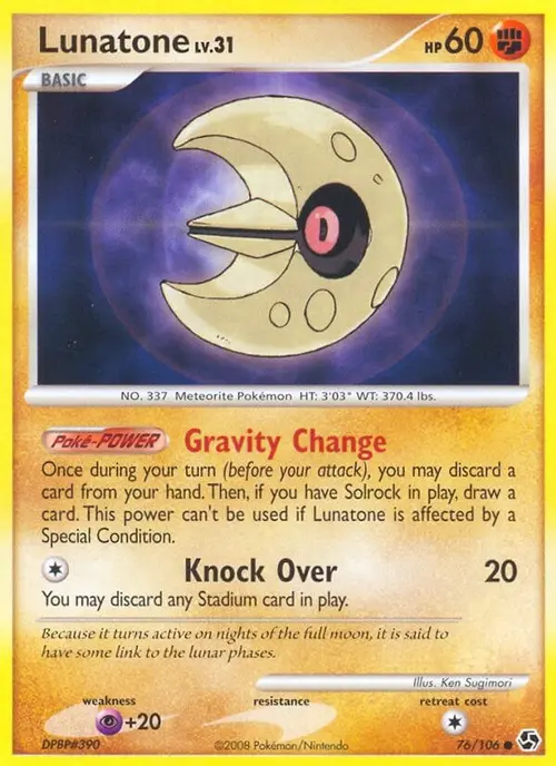 Lunatone card art