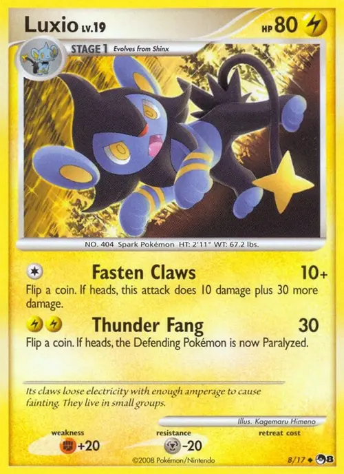Luxio card art