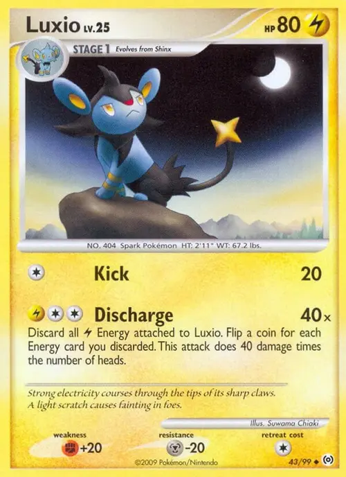 Luxio card art