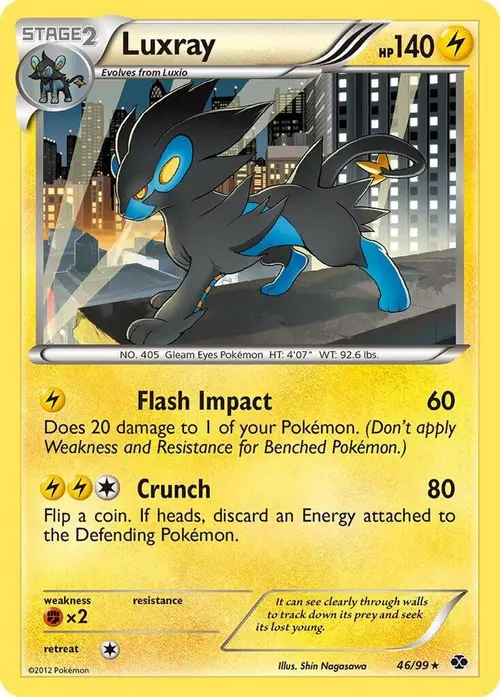 Luxray - 46/99 card art