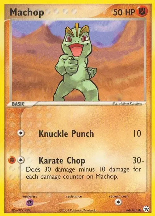 Machop card art