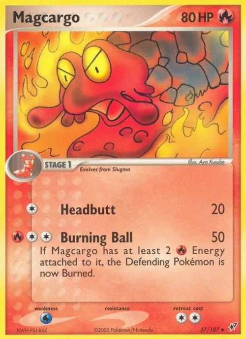 Magcargo - 037/107 card art
