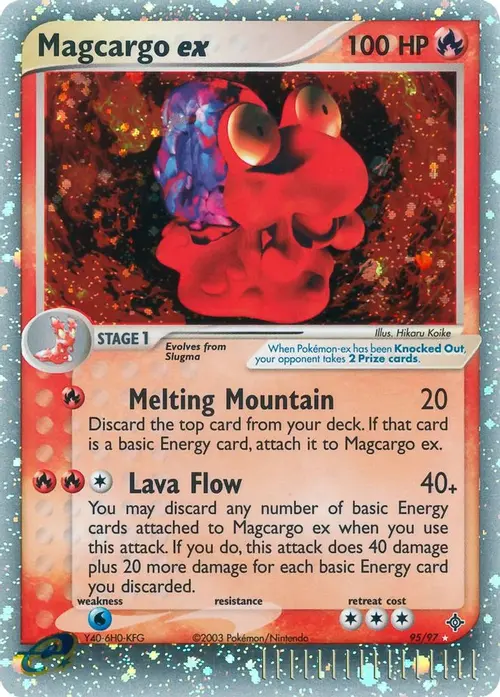 Magcargo ex card art