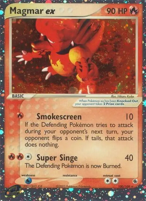 Magmar ex card art