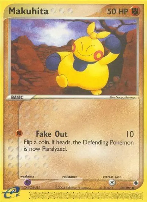Makuhita - 58/109 card art