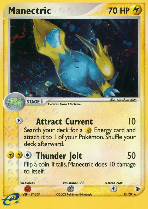 Manectric - 9/109 card art