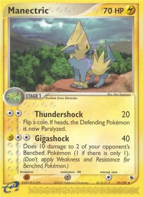 Manectric - 39/109 card art