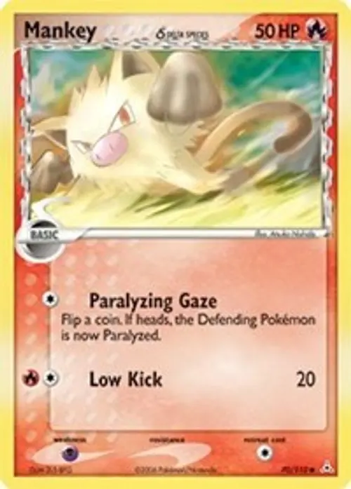 Mankey (Delta Species) card art