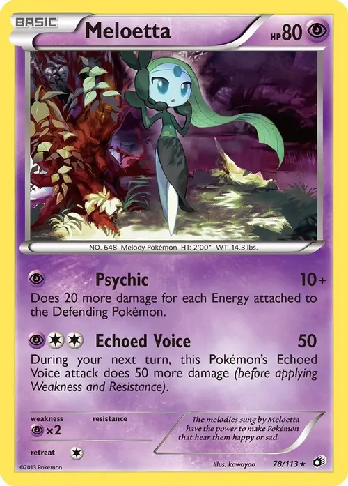 Meloetta (78) card art