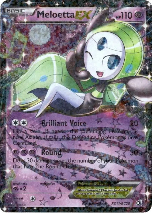 Meloetta EX card art