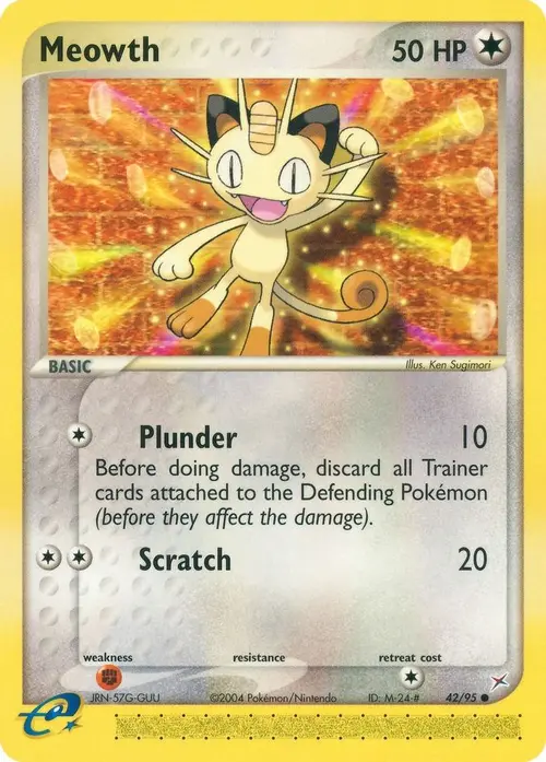 Meowth card art
