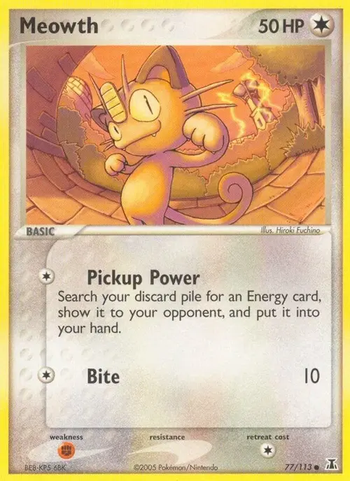 Meowth card art