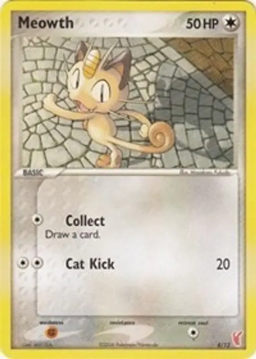 Meowth card art