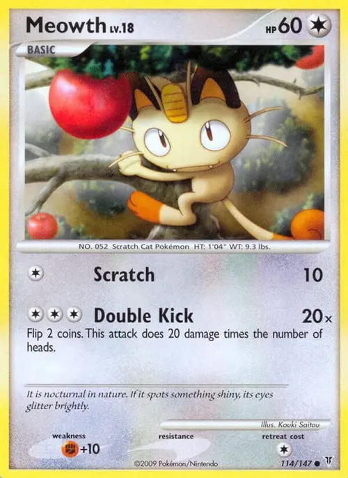 Meowth card art