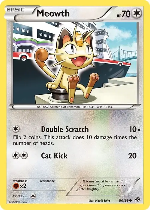 Meowth card art