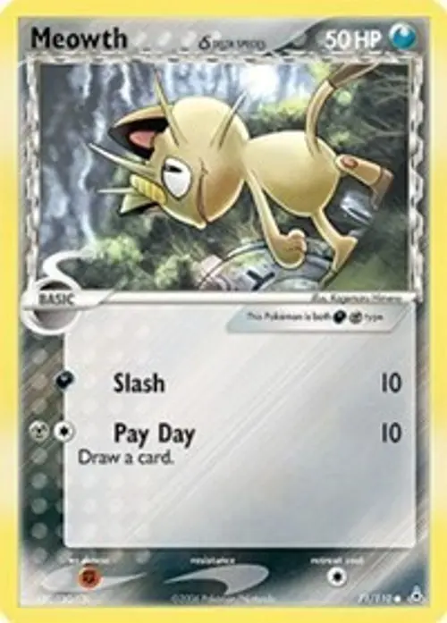 Meowth (Delta Species) card art