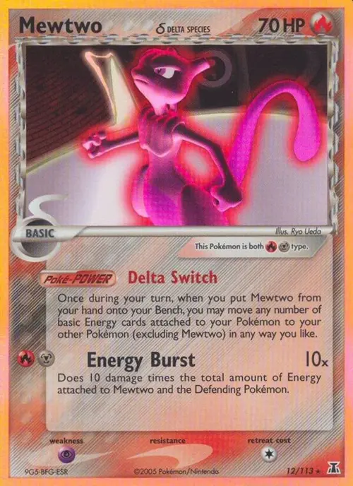Mewtwo (Delta Species) card art