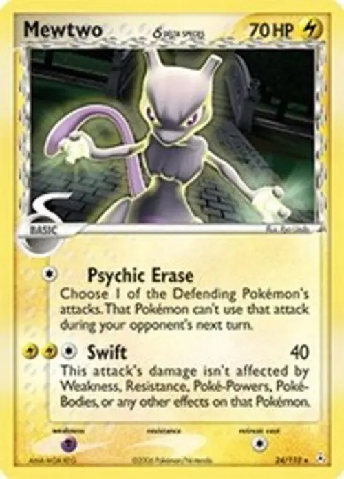 Mewtwo (Delta Species) card art