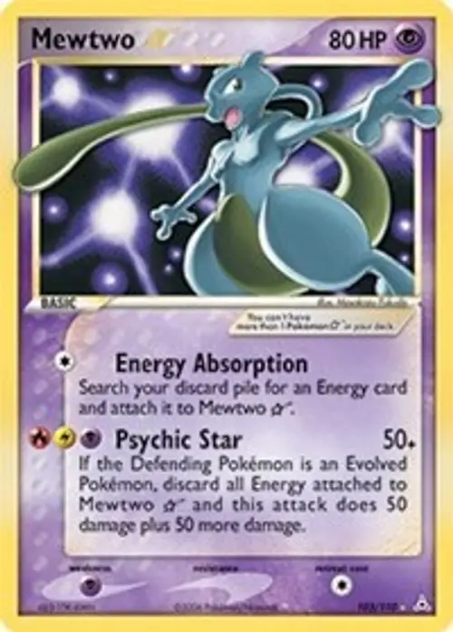 Mewtwo Star card art