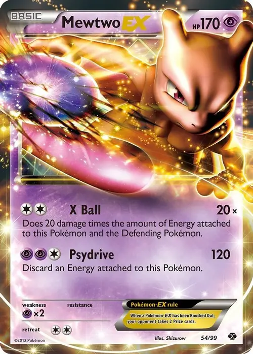 Mewtwo EX card art