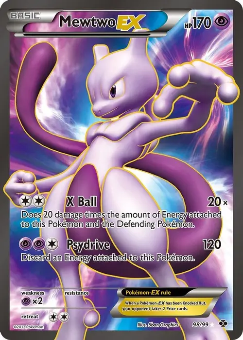 Mewtwo EX (98 Full Art) card art