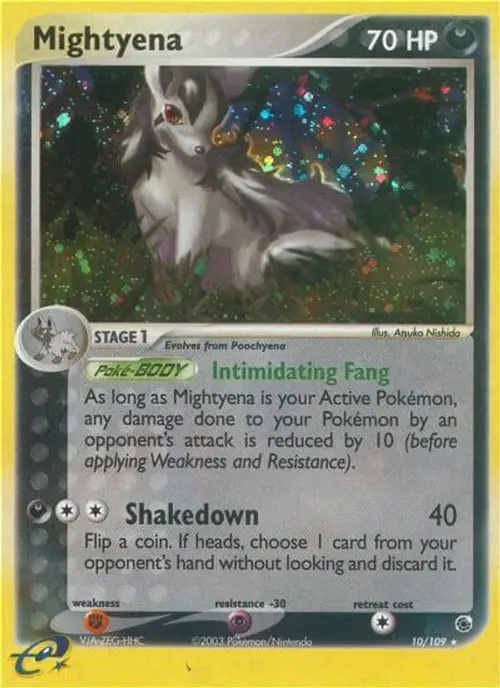 Mightyena - 10/109 card art