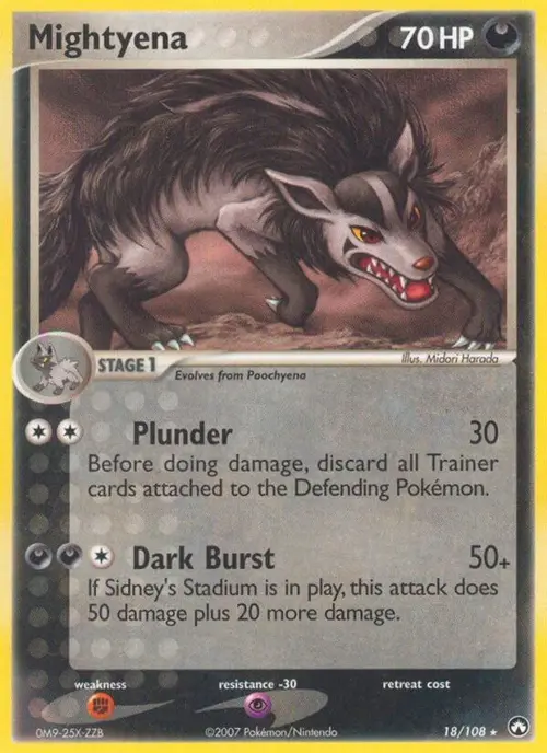 Mightyena card art