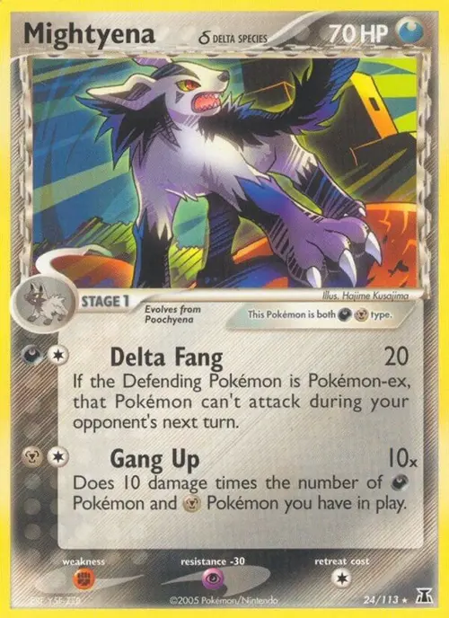 Mightyena (Delta Species) card art