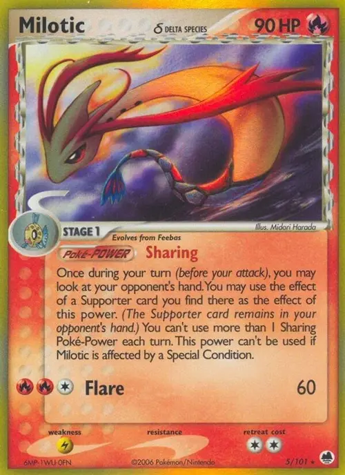 Milotic (Delta Species) card art