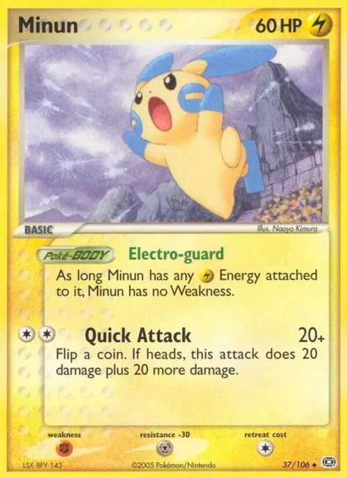 Minun card art