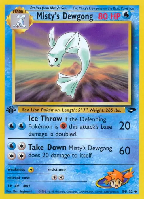 Misty's Dewgong card art