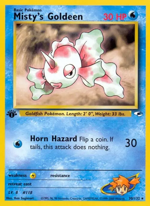 Misty's Goldeen (30) card art
