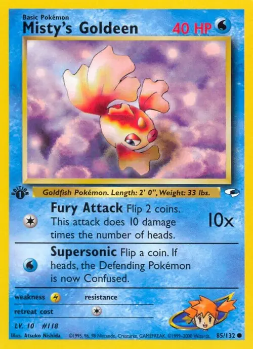 Misty's Goldeen (85) card art