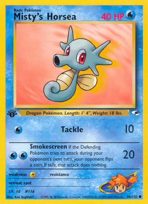 Misty's Horsea card art