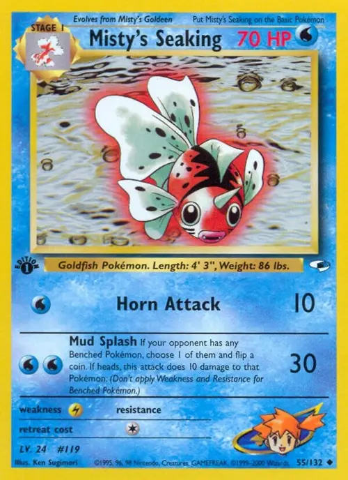 Misty's Seaking card art