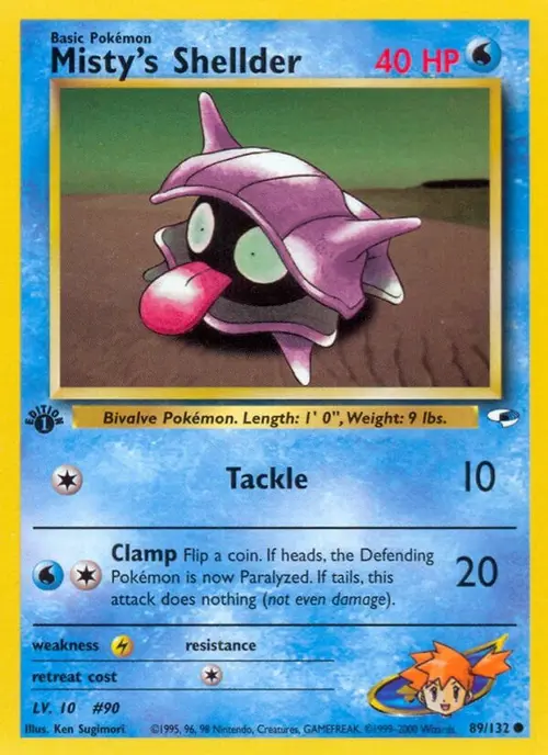 Misty's Shellder card art