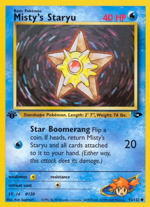 Misty's Staryu card art