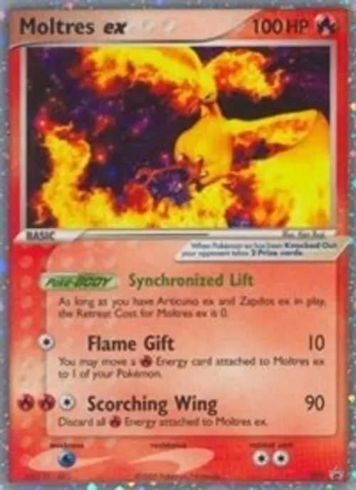 Moltres ex - 031 (EX Collector's Window Tins) card art