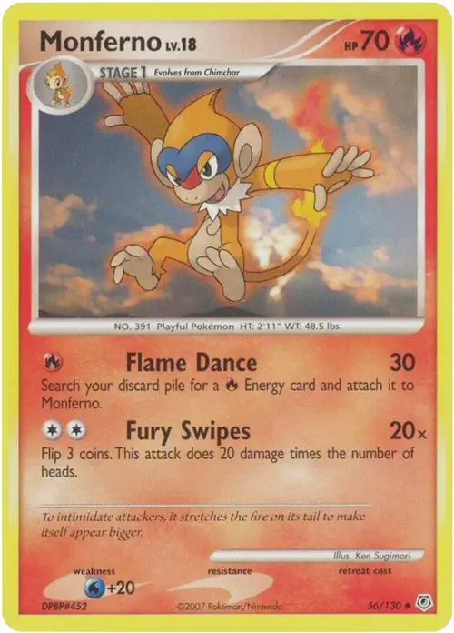 Monferno card art