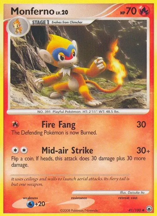 Monferno card art