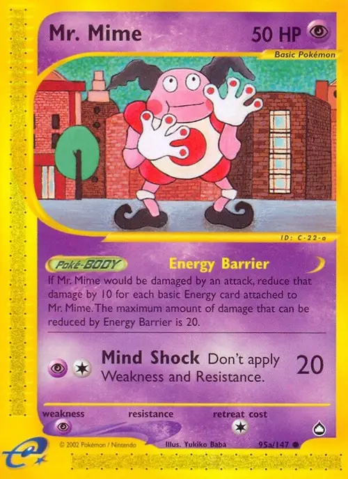 Mr. Mime (95a) card art