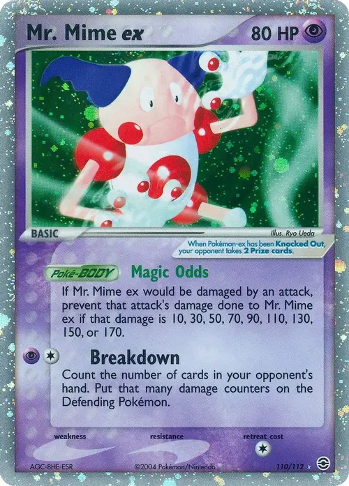 Mr. Mime ex - 110/112 card art