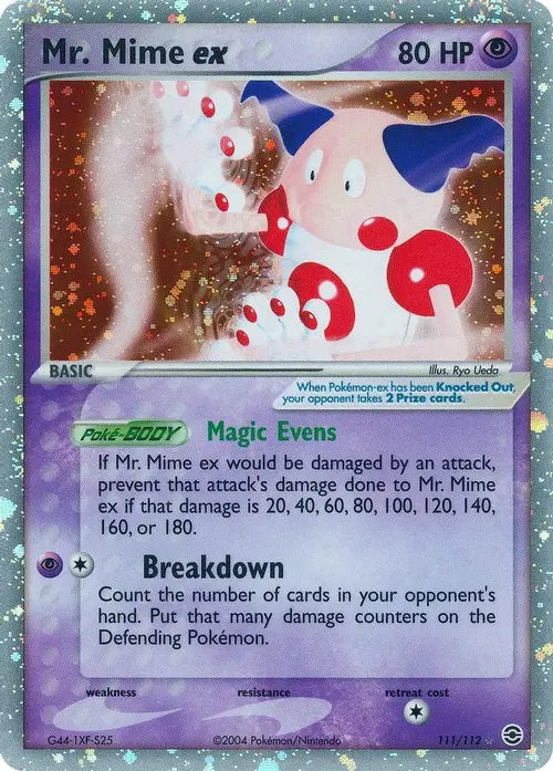 Mr. Mime ex - 111/112 card art
