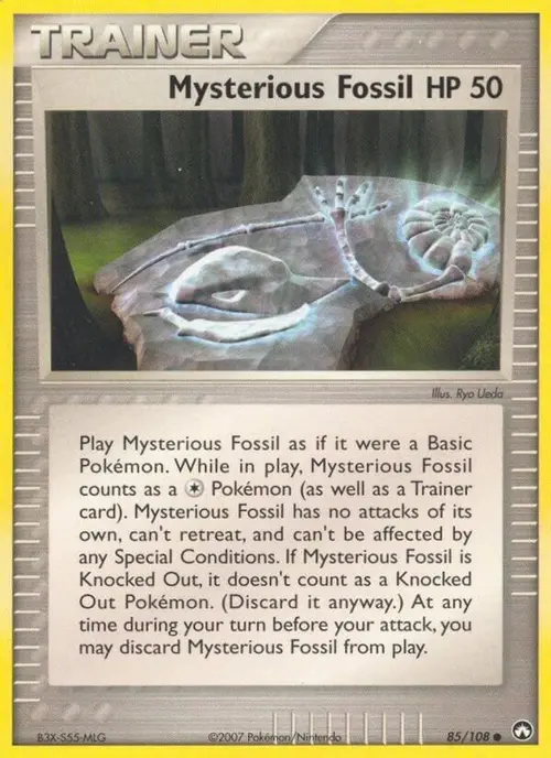 Mysterious Fossil card art