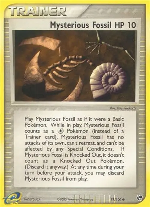 Mysterious Fossil card art