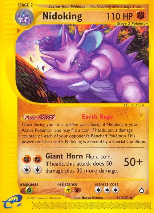 Nidoking (24) card art