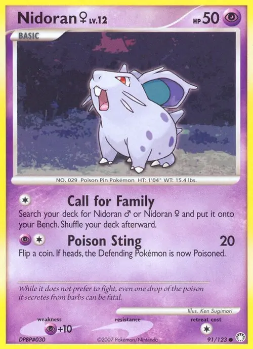 Nidoran F card art