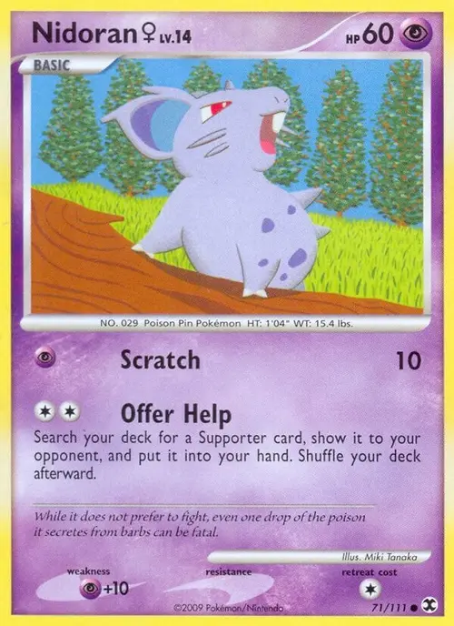 Nidoran F card art