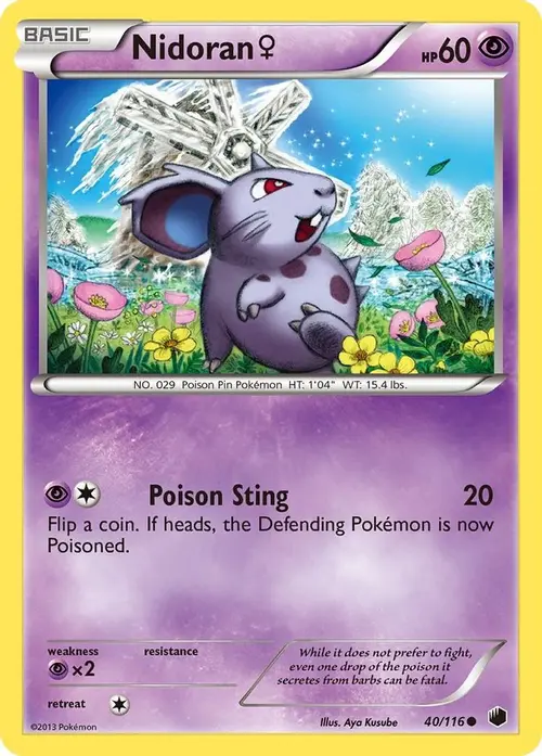 Nidoran F card art