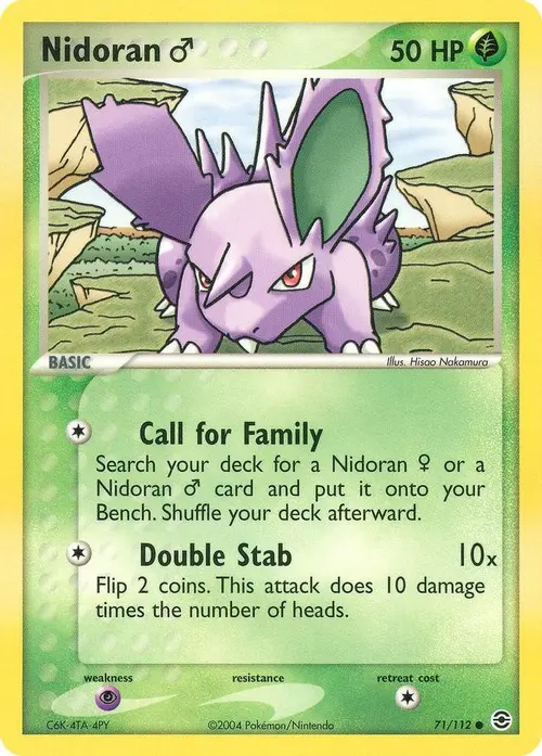 Nidoran M card art